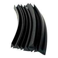 CHENG MAI CM-SJXMFT Joint en caoutchouc triangulaire sur mesure, profil en mousse de caoutchouc EPDM, écologique, noir, découpe sur mesure