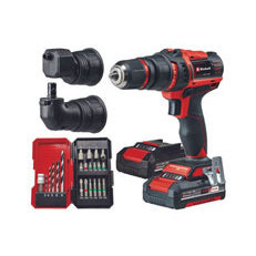Per Einhell PXC Cordless trapano Set Driver TE-CD18/45 4514235 3 teste e 2X2.0 Ah batterie a velocità variabile per progetti fai da te - Product Image 1