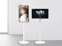 Monitor layar ponsel pintar 32 inci, Monitor tablet dapat digerakkan rumah pintar layar sentuh kapasitif RK3588 RK3399 Android 12