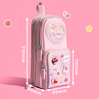 Nouvelle trousse à crayons multifonctionnelle 2026 pour filles, grande capacité, motif dessin animé 3D, pour enfants