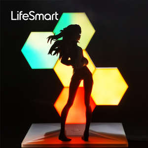Für Life Smart Moderne 7-teilige intelligente sechseckige modulare LED-Licht paneele für Colo light Lampe für Schlafzimmer Rhythm Edition HomeKit - Product Image 6