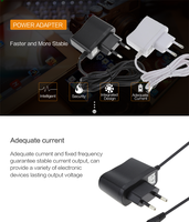 Adaptateur secteur mural certifié HYT DC AC USB 5V 4.2V 1A 5W en matériau PC pour bande lumineuse LED