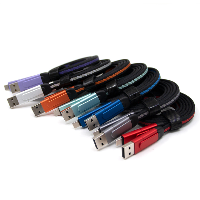 New Trending Product 6-in-1 3A 60W PD USB Fast Charging Data Cable Type C for Computer iPhone Samsung Promotional Gifts Sets