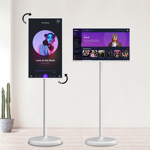 Écran tactile mobile 32/21,5 pouces 1080p, moniteur d'affichage mobile, support au sol, Android, sans fil, téléviseur intelligent portable pour la maison - Product Image 1