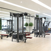 Machine de musculation professionnelle multi-stations Commercial Multi Jungle 8P avec structure en acier inoxydable pour entraînement complet du corps, triceps et pectoraux