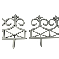 Bordures de pelouse flexibles en plastique à emboîtement, type monobloc, en treillis métallique, design moderne, clôtures de jardin creuses pour jardins