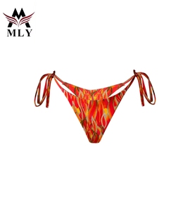 MLY OEM Manufacturer <strong>Latex</strong> <strong>Swimsuit</strong> Custom Digital Print Bikini Recycled <strong>Swimsuit</strong> Women High Cut Swimwear - Product Image 3