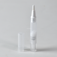 Stylo cosmétique torsadé en PP de petite taille avec logo personnalisé, couleur transparente, vide, pour correcteur et gloss à lèvres
