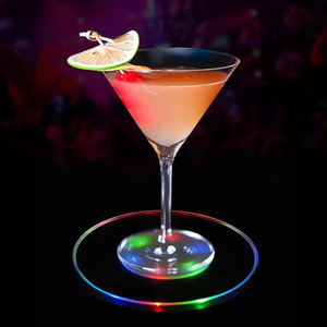 <span class=keywords><strong>LED</strong></span> Smart Cup <span class=keywords><strong>Mat</strong></span> USB Light Water Holder Light Customized White RGB <span class=keywords><strong>Led</strong></span> Lighting Cup Coaster - Product Image 6