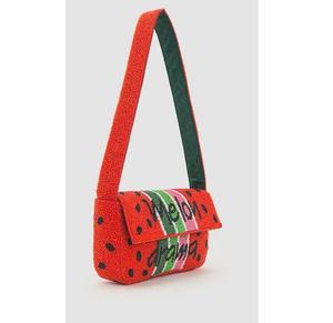 Hermoso bolso de mano cruzado bordado con cuentas de semillas con correa ajustable y detalle artesanal - Product Image 4