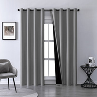 Cortinas Opacas con Ojales, Paneles de Cortina de Poliéster con Aislamiento Térmico, 52x84 Pulgadas (140x240cm), Tamaño Personalizado, Venta al Por Mayor