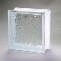 Bloc de verre décoratif au design élégant et transparent, brique de verre