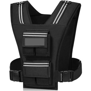 Chaleco con Peso y Franjas Reflectantes de 6LB/8LB/12LB/16LB/20LB/25LB/30LB para Entrenamiento, Fuerza, Desarrollo Muscular y Ejercicio - Product Image 1