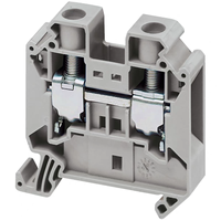 Bloque de terminales de tornillo SUPU TU2.5-2 para carril DIN, conector para cableado de armarios de control 2.5~95mm²