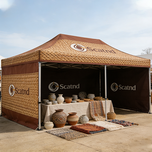 Tente pliante 3x6m (10x20ft) en aluminium, système de tente de marché pliable en fer, toit imperméable pour événements et foires commerciales - Product Image 6