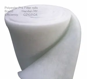 Tela no tejida desechable de poliéster sintético para filtro de aire, 2 G3 G4 P