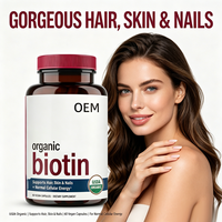 Capsules de biotine 10000 mcg en marque privée pour une croissance rapide des cheveux et une peau éclatante, capsules naturelles pour la croissance des cheveux