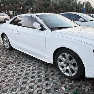 สเกิร์ตข้างคาร์บอนไฟเบอร์ลายเคฟล่า ABS สำหรับ Audi A5 8T รุ่นปี 2007-2016 Coupe Sline - Product Image 3