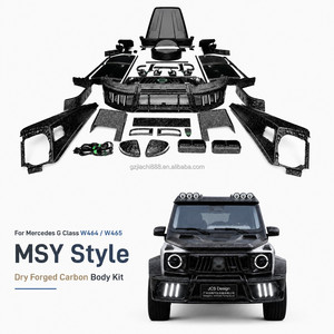 Kit Carrozzeria Larga MSY in Carbonio Forgiato a Secco con Cofano, Paraurti e Passaruota per Mercedes Classe G W464 W465 2018-2026 - Aggiornamento a W465 - Product Image 1