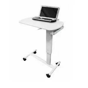 4 के साथ मेडिकल मोबाइल overbed मेज लैपटॉप गाड़ी lockable casters प्रदान करने के लिए एक स्थिर मंच मानक vesa 75 और 100mm
