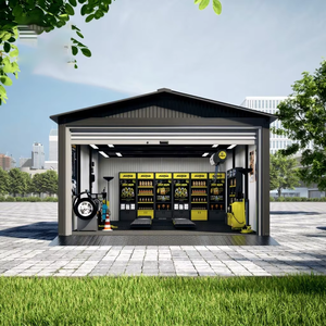 <span class=keywords><strong>Garage</strong></span> préfabriqué sur mesure pour 1 ou 2 voitures, en panneaux sandwich préfabriqués, avec appartement au-dessus - Product Image 1