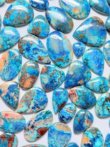 Lote al por mayor de grado AAA de alta calidad de cabujones de azurita verde Natural Shattuckite para la fabricación de joyas - Product Image 4