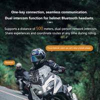 Intercom pour casque de moto BT90B, étanche, sans fil, avec caméra