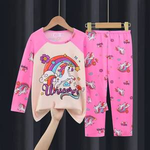 Pyjamas pour enfants de 4, 6, 8, 10 et 12 <span class=keywords><strong>ans</strong></span>, t-shirt à manches longues, vêtements de nuit pour garçons, vêtements de nuit pour enfants, pyjamas mignons à motifs de dessins animés pour filles - Product Image 5