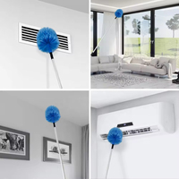 Brosse à toile d'araignée pratique pour le nettoyage des plafonds, fournie par l'usine, avec prix compétitif et haute qualité, tête de brosse de 7 et 9 pouces