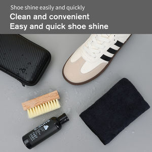 Kit de cepillos <span class=keywords><strong>para</strong></span> zapatos de viaje portátil KJ, juego de limpiador de zapatillas con cepillo de limpieza de zapatos, <span class=keywords><strong>espuma</strong></span> y paño sin agua, novedad de 2026 - Product Image 5