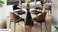 Nouvelle table basse en fer forgé haut de gamme chinoise 2026, design moderne, réglable, mobilier de maison, garantie 1 an
