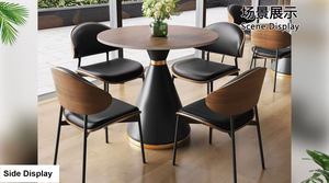 Nouvelle table basse en fer forgé haut de gamme chinoise 2026, design moderne de luxe léger, pour petite famille, salle <span class=keywords><strong>à</strong></span> manger, réception d'hôtel, garantie 1 an - Product Image 5