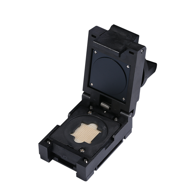 Flip Top Design BGA Socket 0.8 mm Pitch Test & Aging 2 in 1 Socket for 196 224 289 322 324 Pins IC Socket with Compression Knob