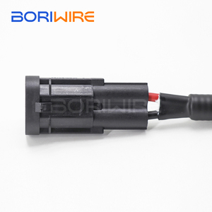 摩托车<span class=keywords><strong>2</strong></span>针母连接器至环形端子1544334-1线束 - Product Image 3