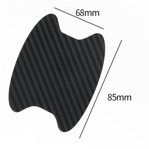 <b>Car</b> <b>Door</b> Handle Scratch <b>Protector</b> Carbon Fiber Anti Scratch Sticker Adhesive 8.5cm Body Side Vehicle Protective Film - Product Image 5