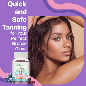 TAN & GLOW GUMMIES Gommes blanchissantes pour la peau Complément de beauté Antioxydant Riche en Astaxanthine Lutéine OEM ODM Service - Product Image 4