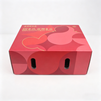 Boîtes en carton ondulé personnalisées pour l'emballage des fraises et des cerises, boîtes en carton léger pour l'exportation