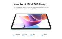 Fossibot Professional Android 14 Tablet 11 \ "2K Pantalla táctil capacitiva Octa Core 7000mAh Batería 256GB USB 6GB 3G 4GBusiness