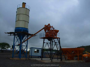 Centrale à béton HZS50 XINYU contrôlée par PLC avec convoyeur à vis et moteur/roulement pour projets de construction - Product Image 2