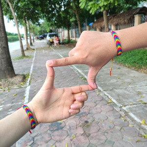 Bisexual Pansexuality LGBT Proud Love Muñequera Pulsera Transgénero Cuerda Pulsera Arco Iris Lesbiana Pulsera para Mujeres Hombres - Product Image 4