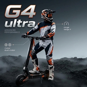 สินค้าใหม่ EU/UK 2026 สำหรับสกู๊ตเตอร์สองล้อ Kukirin G4ULTRA พร้อมแบตเตอรี่ลิเธียมและมอเตอร์ไร้แปรงถ่าน G4ultra ระยะทางวิ่งไกลขึ้น - Product Image 1