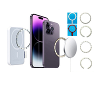 Support de téléphone de voiture à chargement sans fil en gros d'usine chinoise, ensemble magnétique avec transmetteur à aimant néodyme, chargeur MagSafe