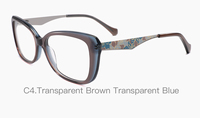 Lunettes de soleil œil-de-chat en acétate de haute qualité pour femmes avec monture optique de créateur 54-16-142, design pour toutes les formes de visage