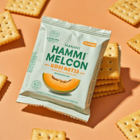 Biscuit au chocolat de bonne qualité imprimé sur mesure Emballage en mylar avec pochette plate en plastique de qualité alimentaire