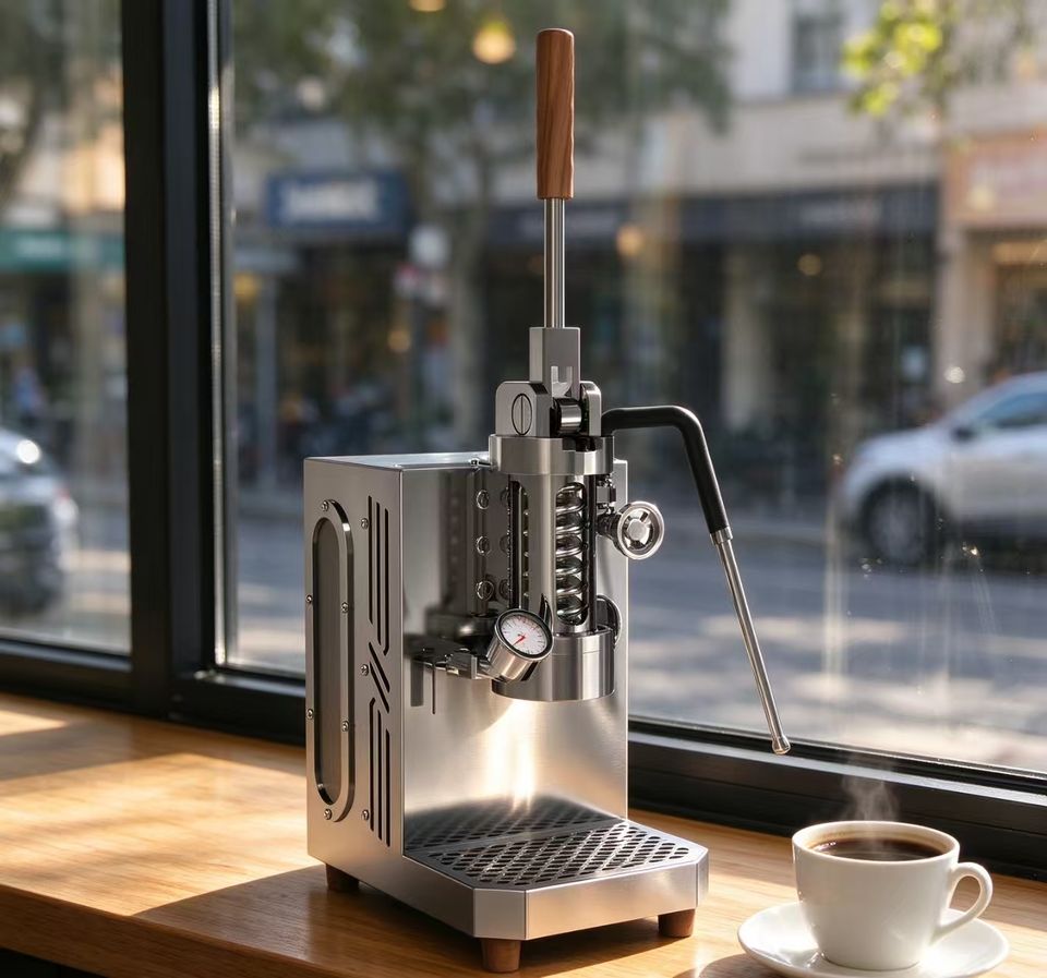 Spring Lever Espresso Machine Wall Mounted PID Control 304 Stainless ...