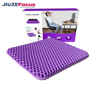 Breathable Honeycomb Purple Gel Seat Cushion for Long Sitting, Tailbon