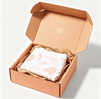 Carton d'expédition pliable avec impression de logo personnalisé pour l'emballage de vêtements, de cosmétiques et de cadeaux