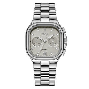 Nouvelle montre pour femme haut de gamme à cinq aiguilles, cadran carré de niche, affichage de la date, bracelet en acier de haute valeur - Product Image 3