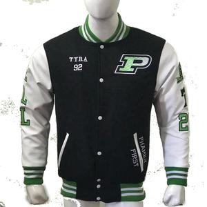2025 meilleure qualité personnalisé hommes Letterman Varsity veste col montant fourrure décoration hiver grande taille propre avant étiquette Offre Spéciale - Product Image 5