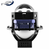 Projecteur de phare LED carré de 3 pouces, 6000K, 12V, faisceau haut/bas, double faisceau direct, super lumineux, haute luminosité, ajustement universel